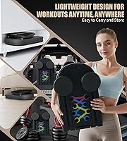 Vista 5 de Tabla de pilates - Juego de reformador de pilates para entrenamiento en casa, tabla de ejercicios 7 en 1, tabla de rodillo abdominal, entrenador