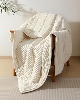 CYK 15 lbs Queen Weighted Blanket 60x80 - Dual-Sided Fleece & Sherpa Heavy Plush for Adults, Deep Sleep & Cozy Winter Comfort