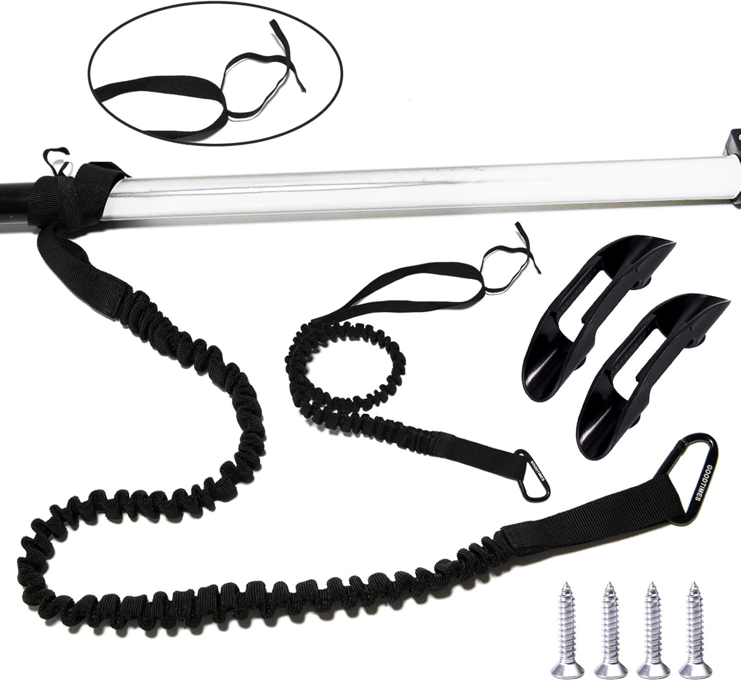 1 Pcs Paddle Satefy Leash Kayak and 1 Pcs Paddle Holder Clips, Safety Canoeing Fishing Rod Holder and Deck Mounted Universal Kayak Paddle Clip, Fishing Net Clips with Anti-Slip Design 1 Pcs Paddle Satefy Leash Kayak and 1 Pcs Paddle Holder Clips, Safety Canoeing Fishing Rod Holder and Deck Mounted Universal Kayak Paddle Clip, Fishing Net Clips with Anti-Slip Design