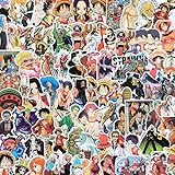 120 Pcs One Peice Stickers Cartoon PVC Sticker, Gifts for Laptop Water Bottle Skateboard Party Supplies Decorations Teens Kids