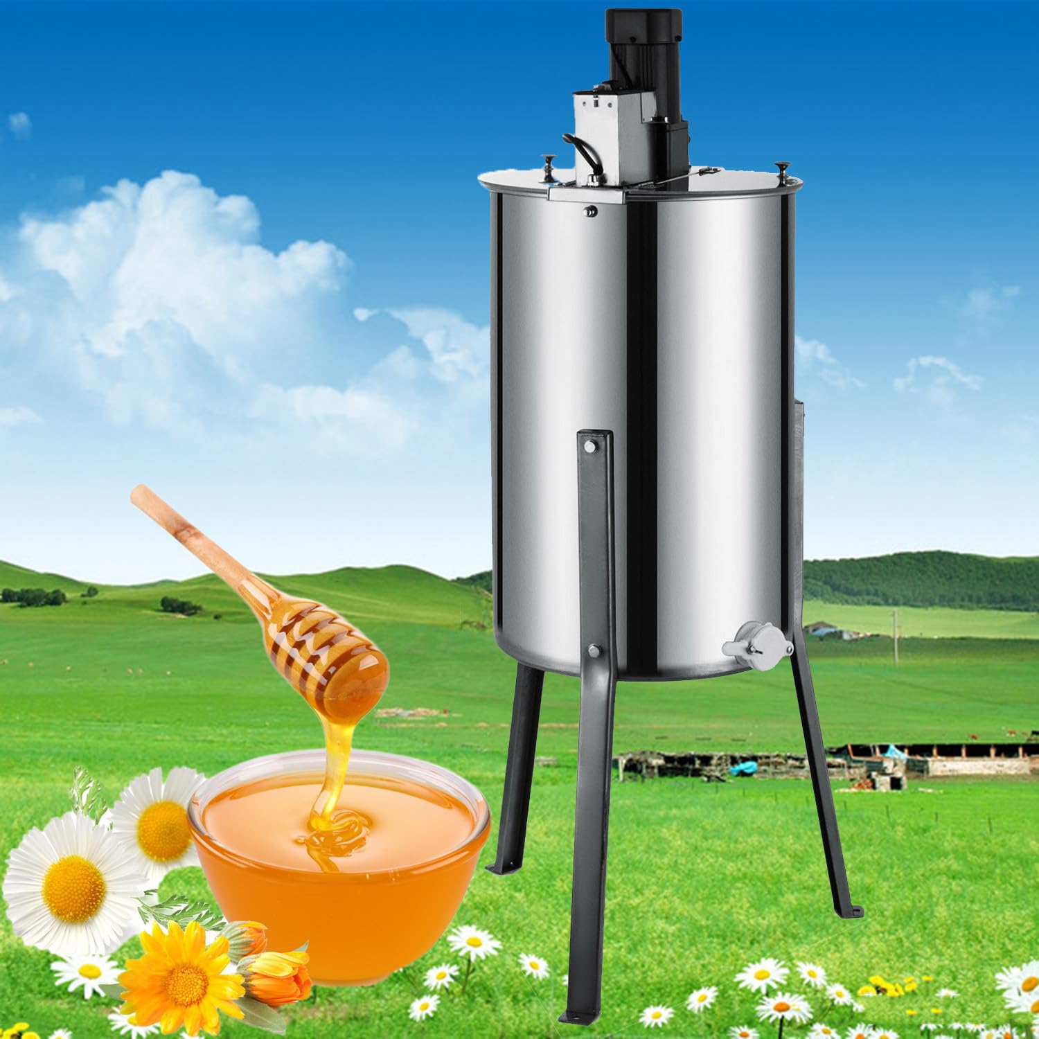 honeyたん Techtongda Electric 4 Frame 304 Stainless Steel Honey