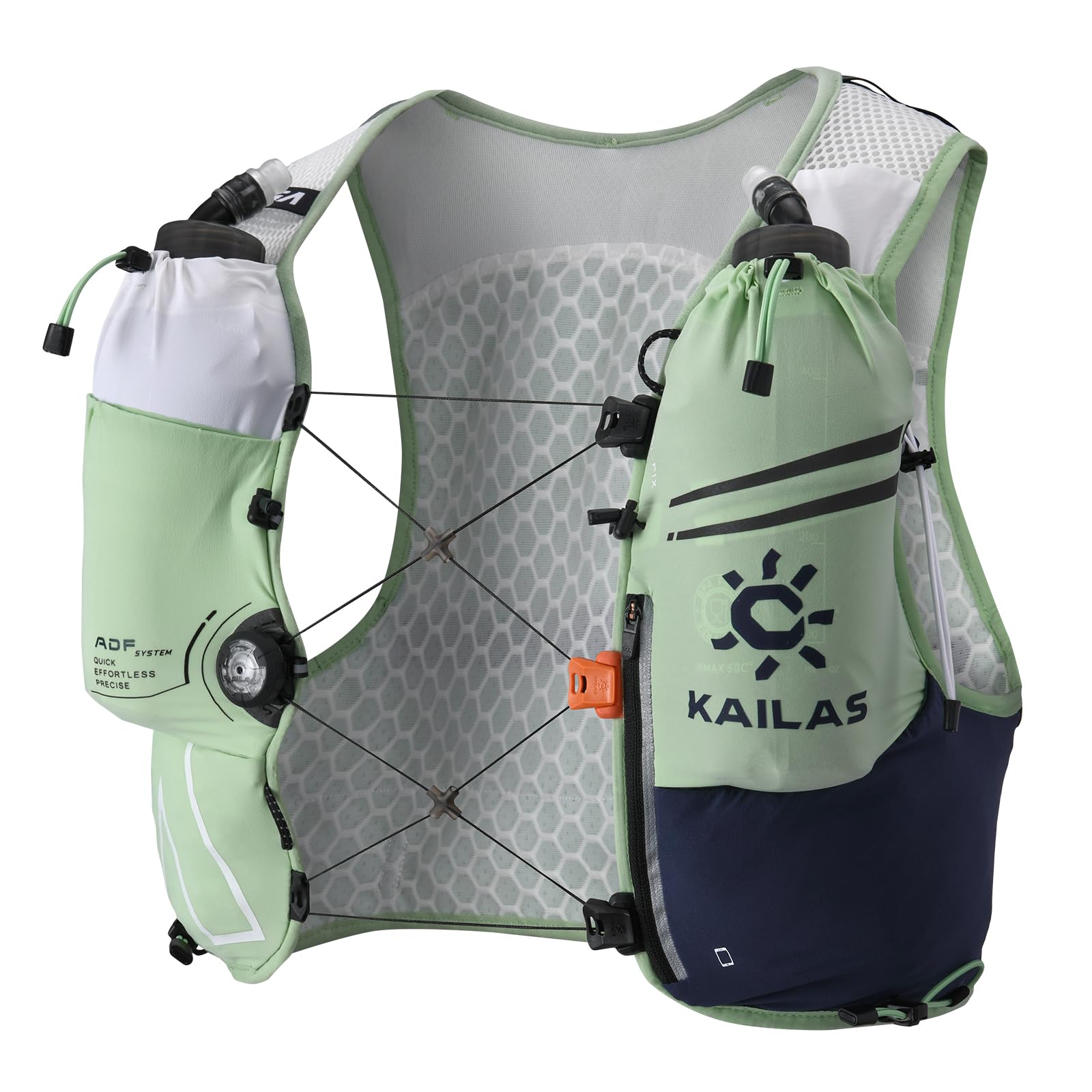 KAILAS FUGA AIR 8 IV Gilet Idratante leggero con 2 bolle d'acqua TPU per uomo donna trail running ciclismo escursionismo
