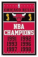Vista 10 de Trends International Póster de pared de Chicago Bulls Champions de 22.375 x 34 pulgadas