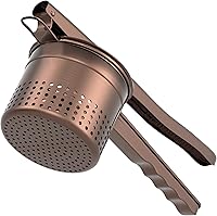 Vista 11 de Ricer de patatas grande de 15oz, triturador de patatas de acero inoxidable resistente con mango ergonómico, herramienta de cocina trituradora