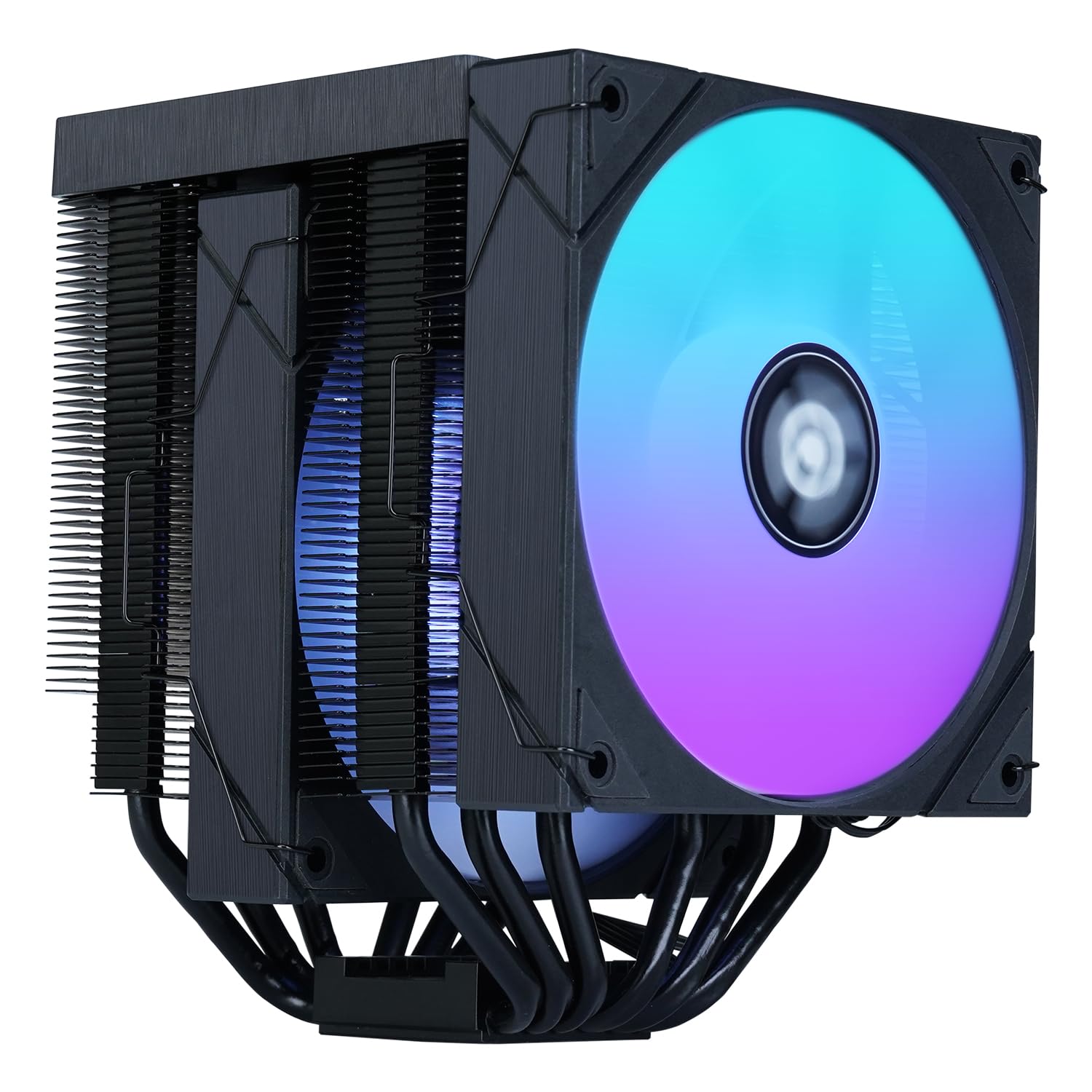 Itek Radiator ICY-6HATP - Uniwersalne gniazdo - 250W TDP - 6 Heatpipe - 2 x 12 cm ARGB Fan - wyświetlacz cyfrowy