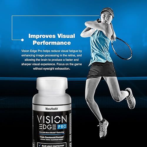 Miniatura 4 de Suplemento ocular para atletas; fórmula con luteína, zeaxantina y meso-zeaxantina, suplementos oculares Omega 3, carotenoides esenciales para ojos