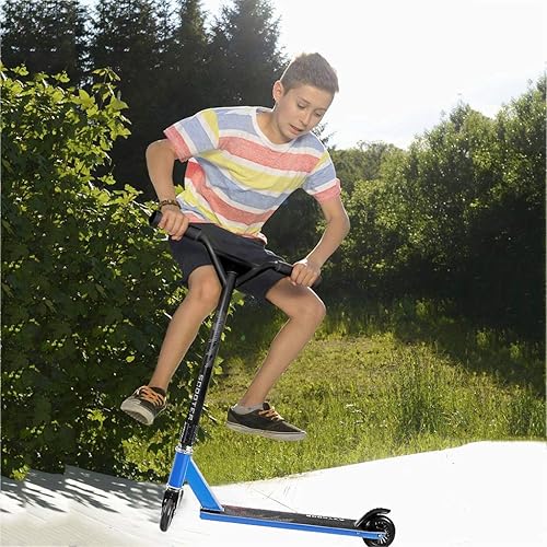 Miniatura 7 de Trampolines WRRAC, patinete de acrobacias completo, patinete de truco, ligero, de alto impacto, ruedas de 3.937 in, marco ligero, tanto para