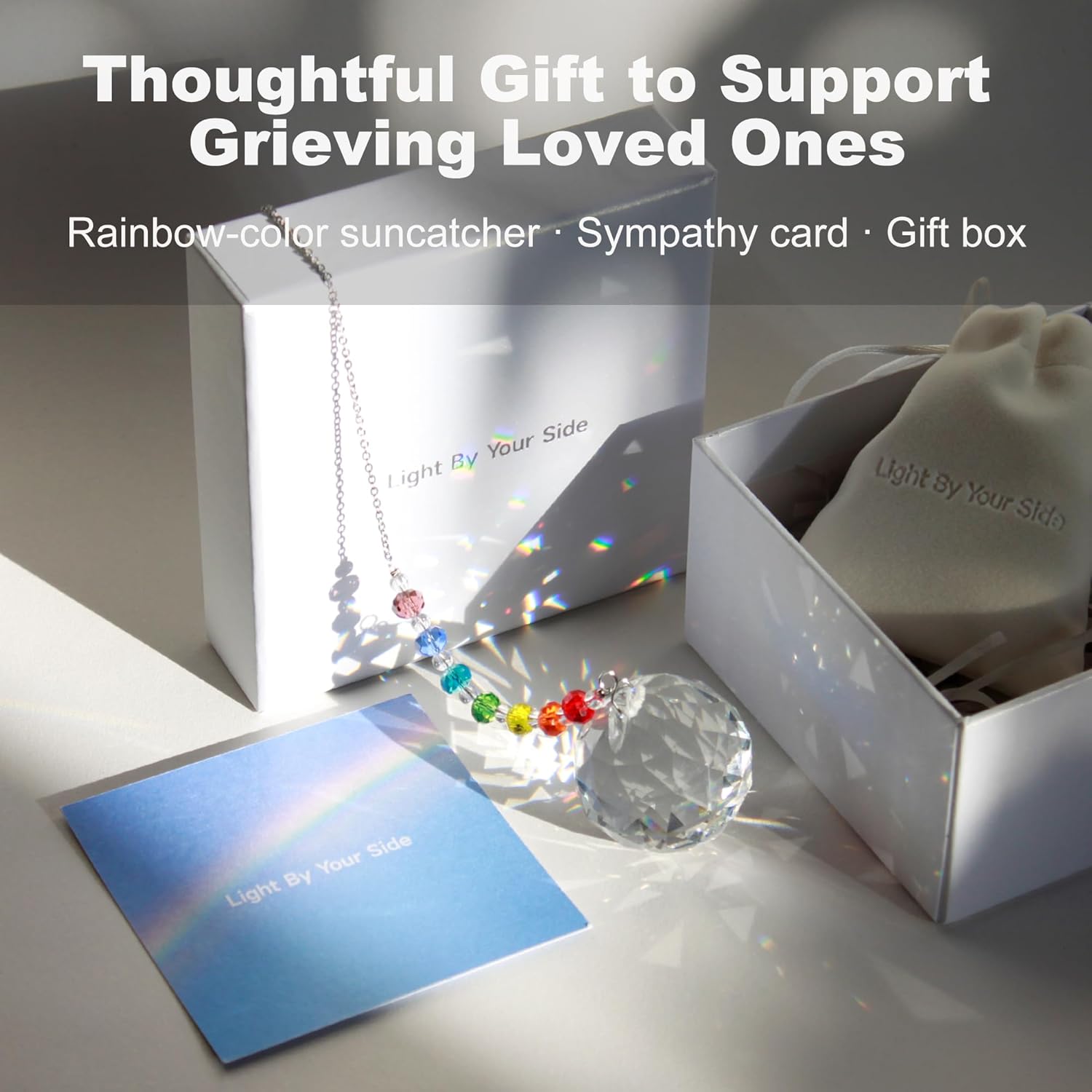 Guided Grief Journal & Light by Your Side Sympathy Gifts