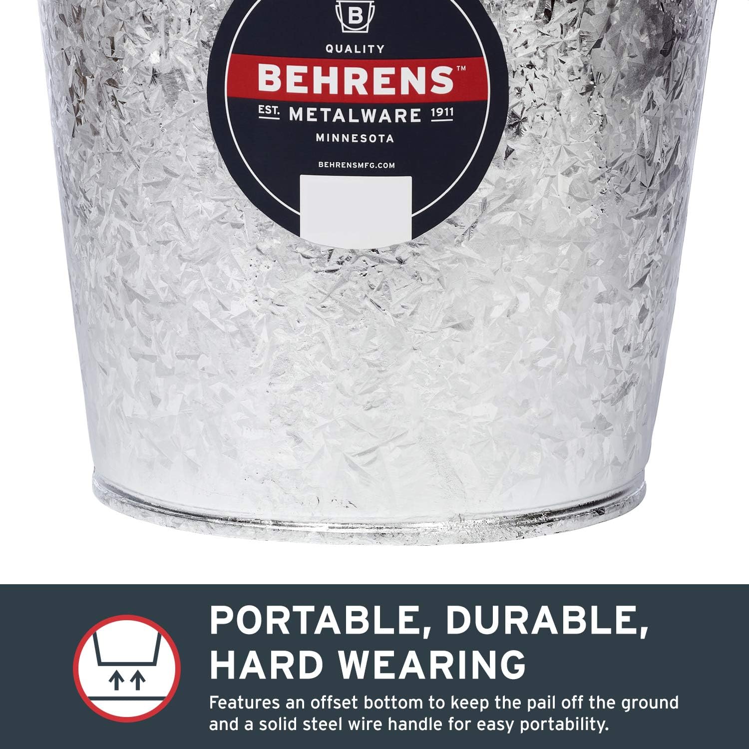 Behrens Hot-Dipped Galvanized Steel Utility Pail