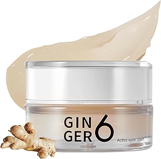 GINGER6 Active Water Cream 50g | 76% Ginger Extract | Niacinamide Brightening| Adenosine Anti-Wrinkle| 10 Hyaluronic Acid ...