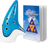 Vista 11 de Zelda Ocarina Alto C de 12 hoyos con libro de canciones (canciones de la leyenda de Zelda) con bolsa protectora para expositores - Zelda Ocarinas