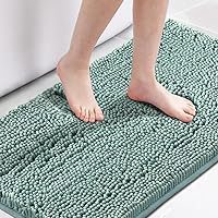 Vista 23 de H.VERSAILTEX - Tapete de baño antideslizante de felpilla, lavable a máquina, con microfibras suaves que absorben el agua, 20 pulgadas de ancho x 32