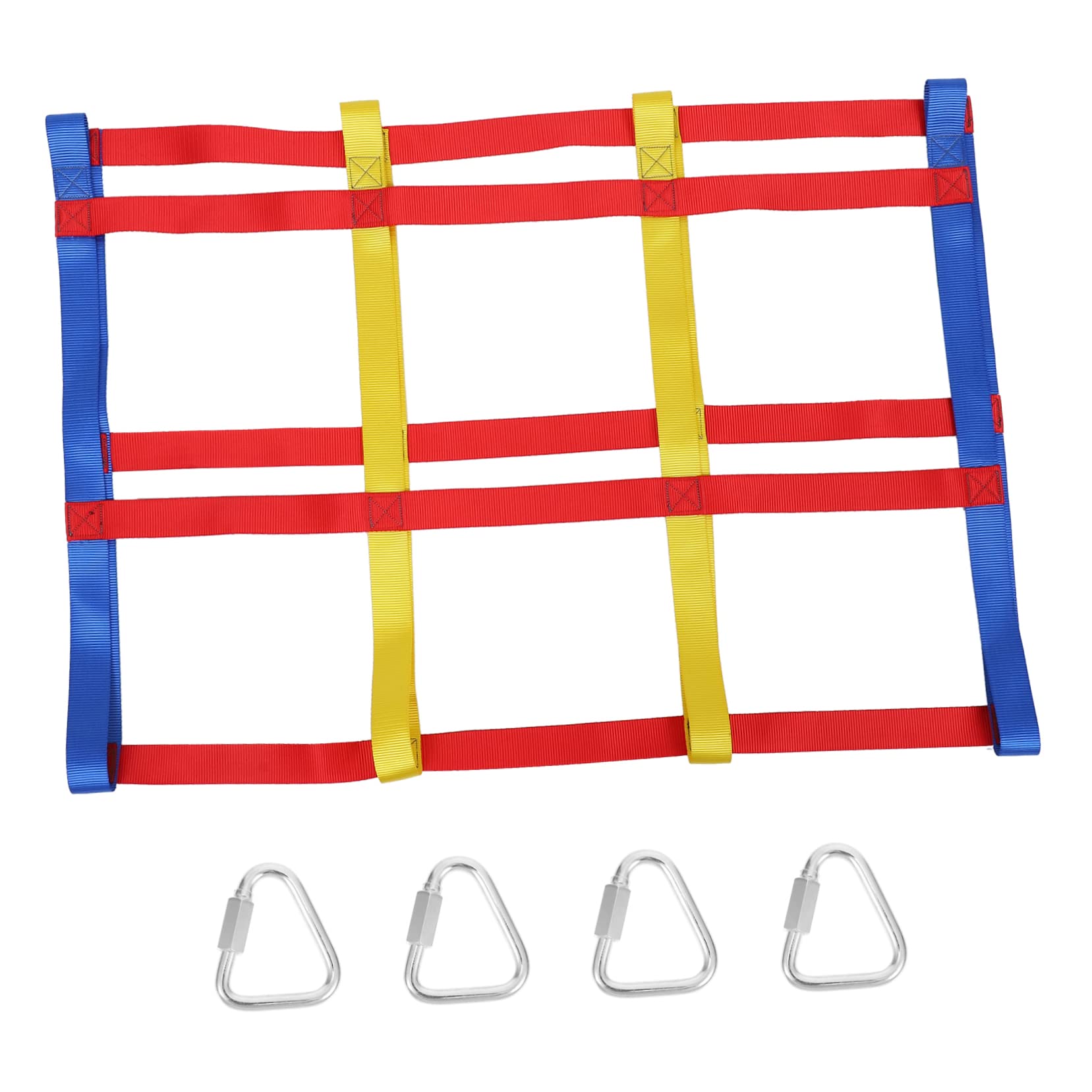 POPETPOP 1 Set Pendant Rainbow Little Webbing Rope Play Climbing Gym Nets Climbing for Grinding Net Polyester