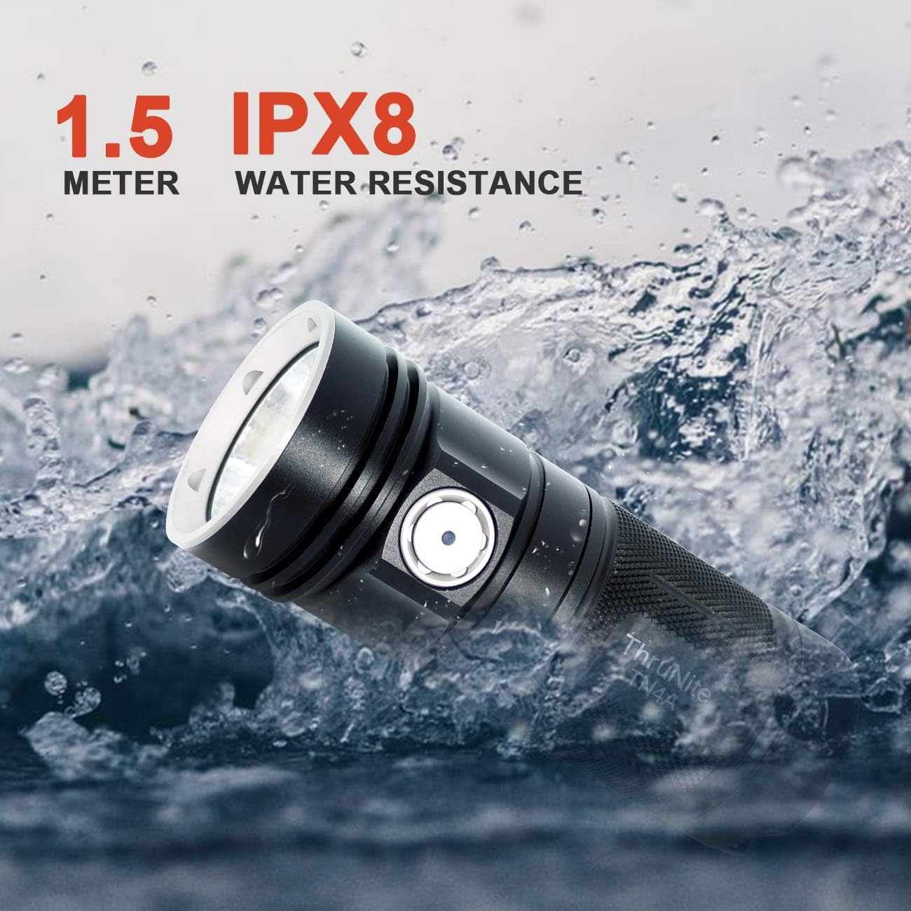 ThruNite TN4A CW 1150 Lumen Single CREE XP-L V6 LED Flashlight Powered by 4 AA Batteries - Cool White