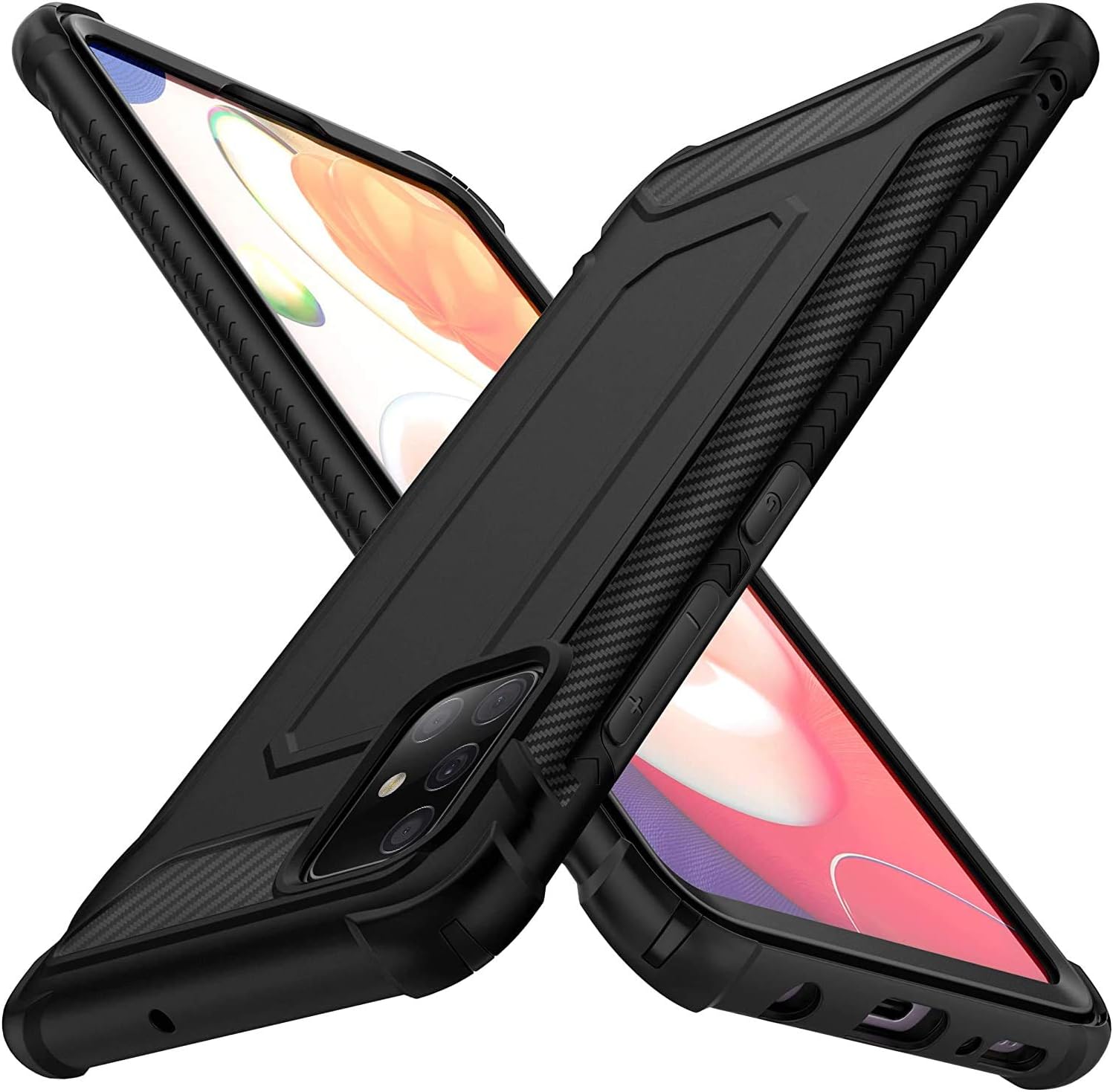 ORETECH Designed for Galaxy A51 Case with [2 x Tempered