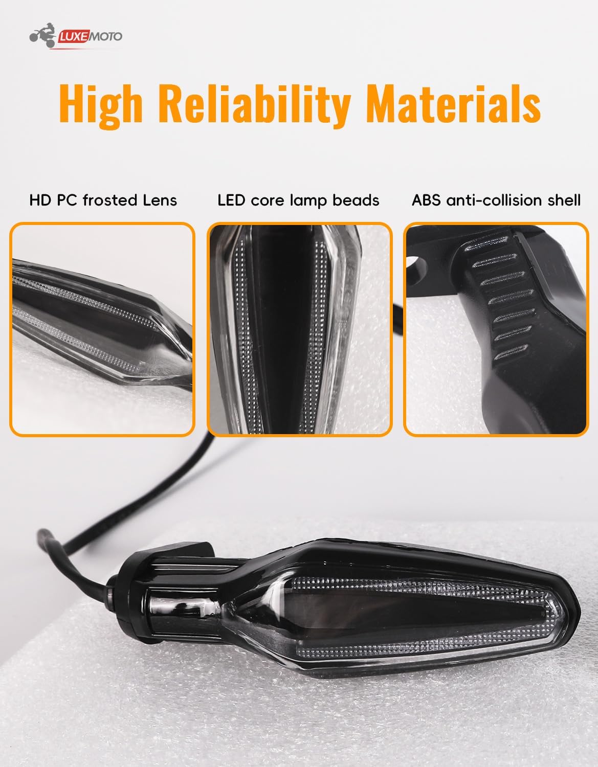 Front Turn Signal for F750GS F850GS, Motorcycle 12V LED Front Blinker Light Amber Indicators Turn Signal for BMW F750GS F850GS R1250GS 2018-2025 Accessories