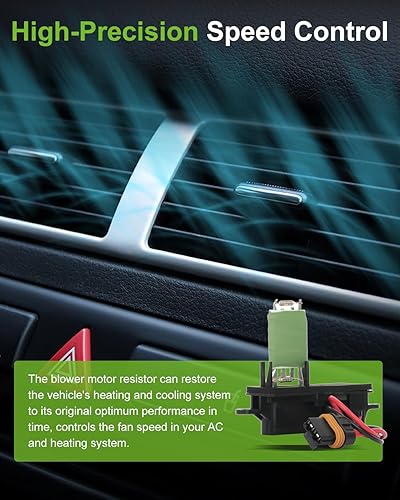 Miniatura 757 de SCITOO Resistencia de motor de ventilador HVAC para 2008-2013 para Chrysler 300/2008-2016 para Town & Country/2008-2010 para Dodge Charger/2008-2018