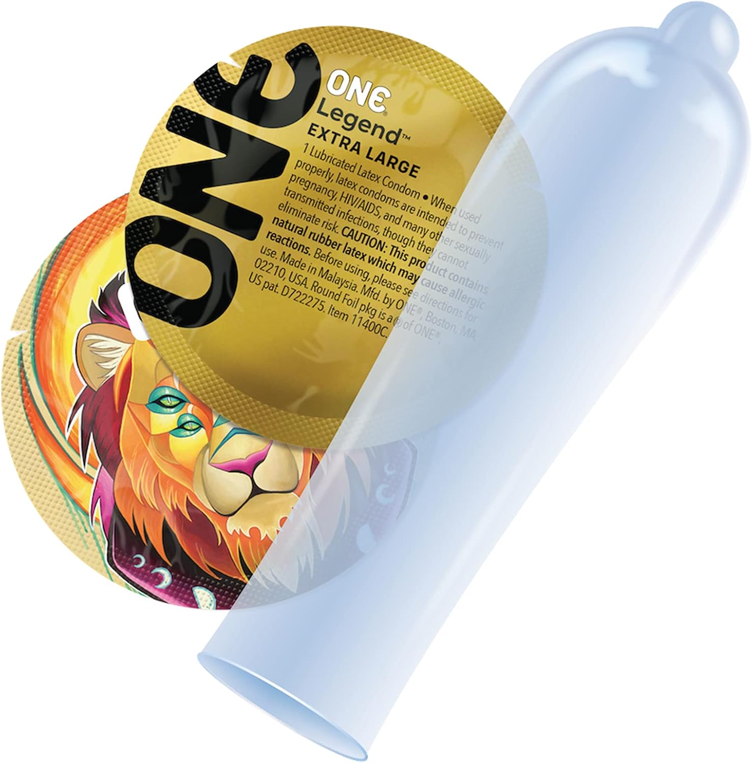 ONE® Condoms Legend XL | Extra Large Latex Condoms 12 Pack