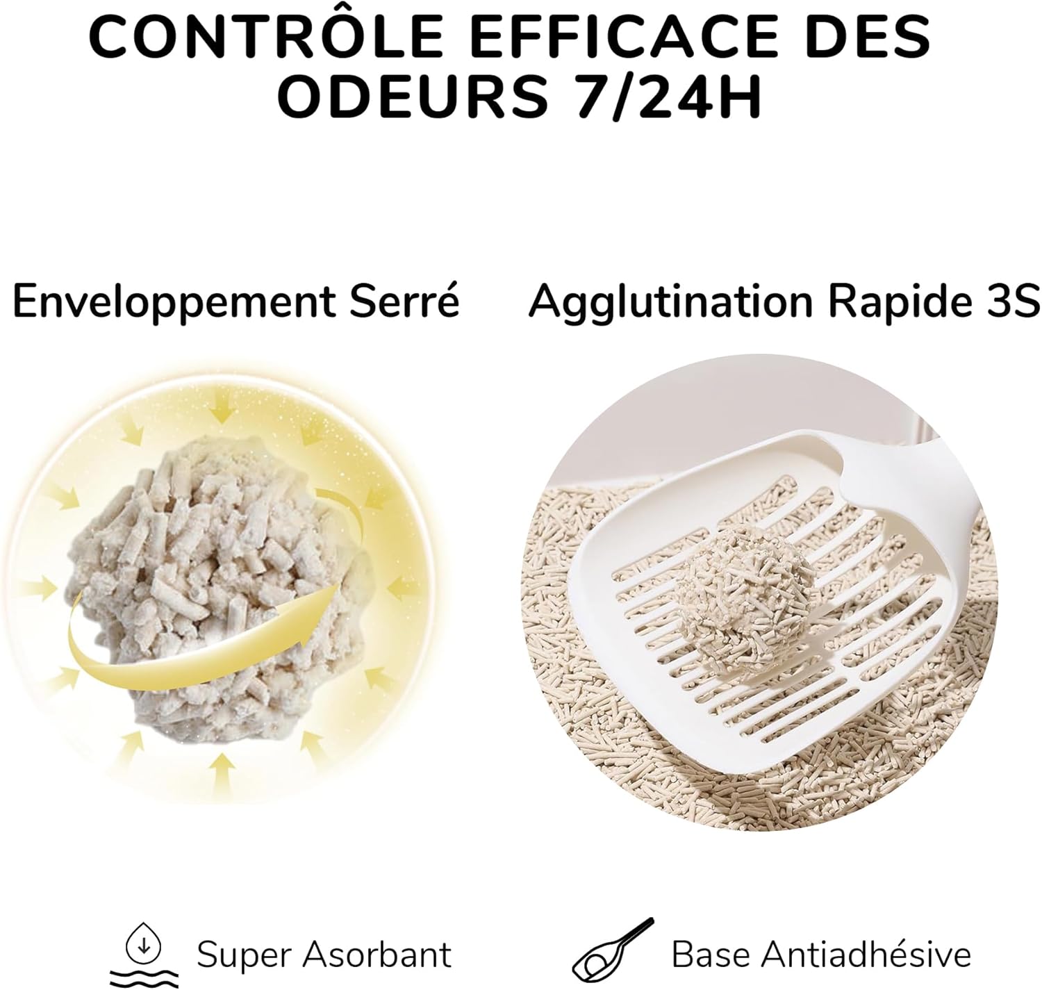 Image showing a scoop removing clumps from cat litter