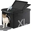 MEEXPAWS Cat Litter Box Enclosure Furniture Hidden Large - product image