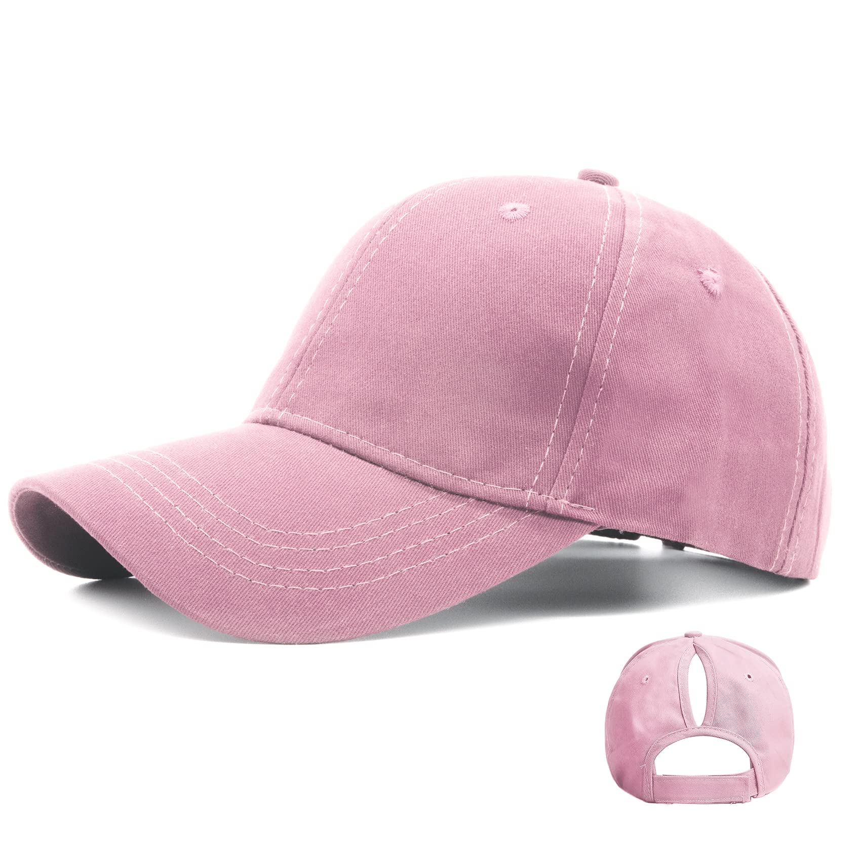 Ruyosn Basecap Damen Mit Hohem Pferdeschwanz - Sommer Kappe Für Sonnenschutz - Hip Hop Cap Aus Baumwolle