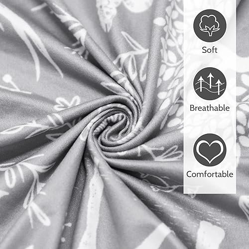 Miniatura 6 de Woodland - Sábanas ajustadas para cuna para bebé, sábana de algodón orgánico suave para niños y niñas, se adapta a colchones estándar para cuna y