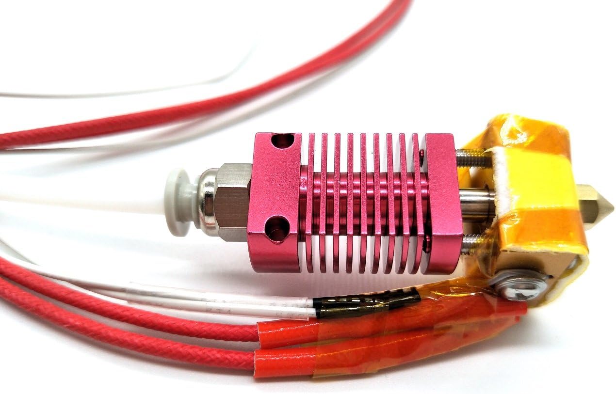 Gwisdom CR-10 Hotend Assembled MK10 Extruder Kit for CR-10 CR-10S CR-10S4 CR-10S5 3D Printer with Aluminum Heating Block, 12V 40W Heater, NTC Thermistor, 1.75mm