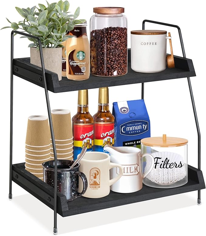 Amazon.com | Yusepure Coffee Bar Accessories and Organizer Countertop ...