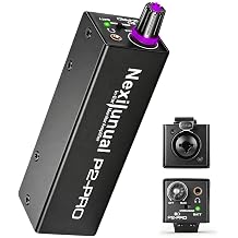 P2 PRO Headphone Amplifier, Portable in Ear Monitor Amplifier with XLR/TRS Input 3.5mm Output, Headphone Amp with Stereo/Mono Switch,Built-in 500mAh Battery,14-Hour Playtime, Seven-Color Breathing