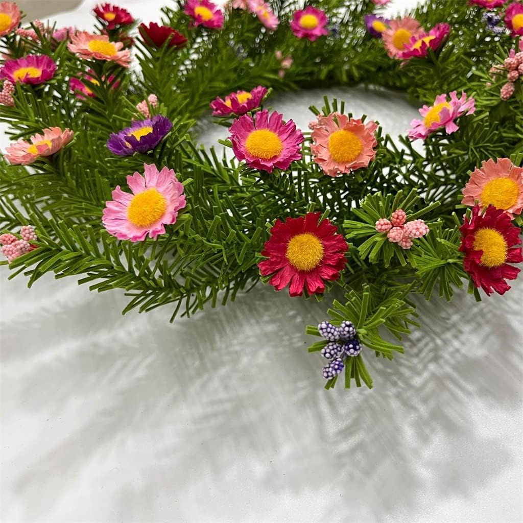 Simulation Garland Fake Flower Garland Door Decoration Door Hanging Wall Decoration Handicraft Home Gifts