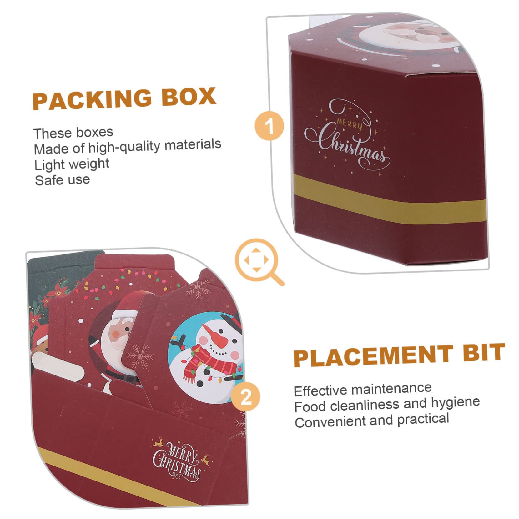 minkissy 40 Pz Confezione di Natale scatole di carta per caramelle natalizie decorazioni bomboniere natalizie scatole cioccolatini natale confezione natale cioccolatini