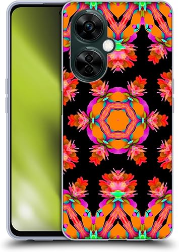 Head Case Designs Officially Licensed Haroulita Flower Power Kaleidoscope Soft Gel Case Compatible with OnePlus Nord N30