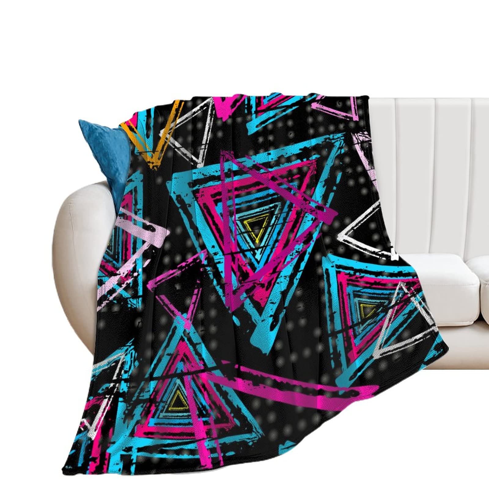 Couverture polaire triangle contre le froid plaid flanelle 150x200cm