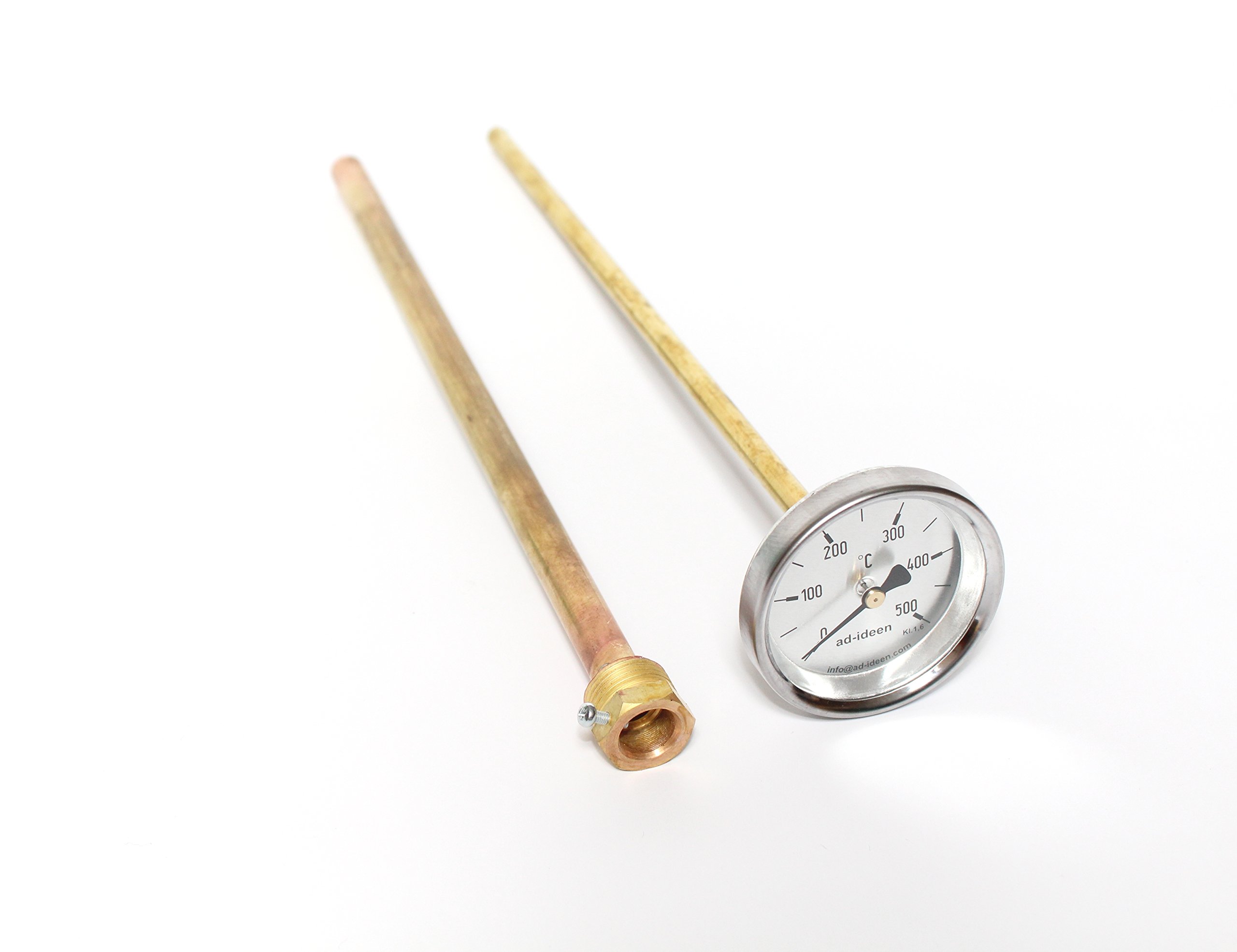 500°C Thermometer Ofenthermometer Holzbackofen 50 cm (ad-ideen)