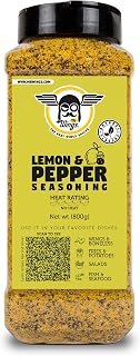 Mr Wings Lemon Pepper Seasoning 800g. Ideal powder for wings, chicken, vegetables, fish, micheladas and much more! The perfect grinder.
