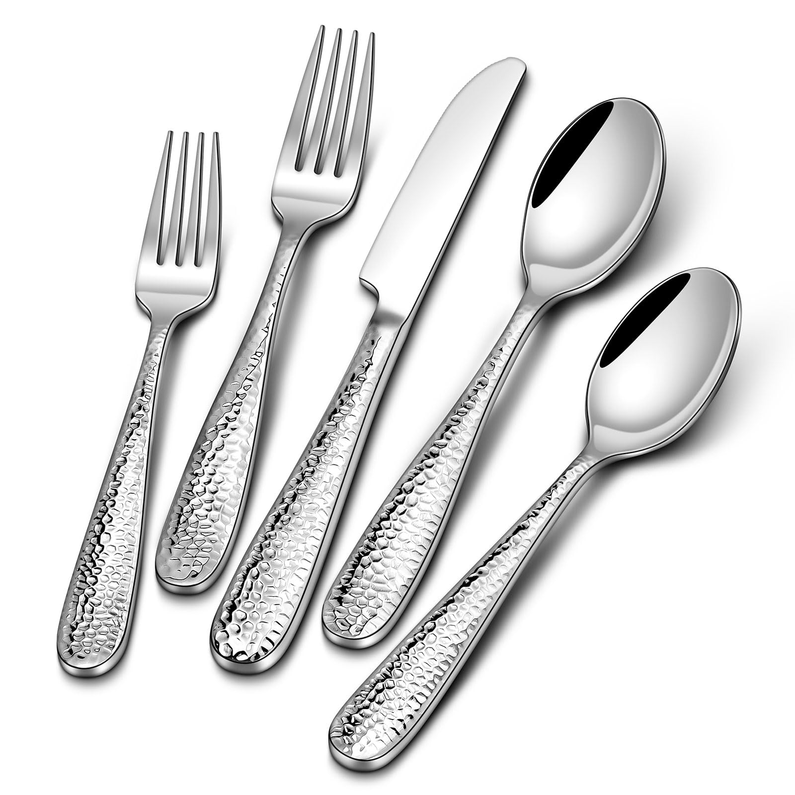 Stapava Hammered 40-Piece Flatware Set