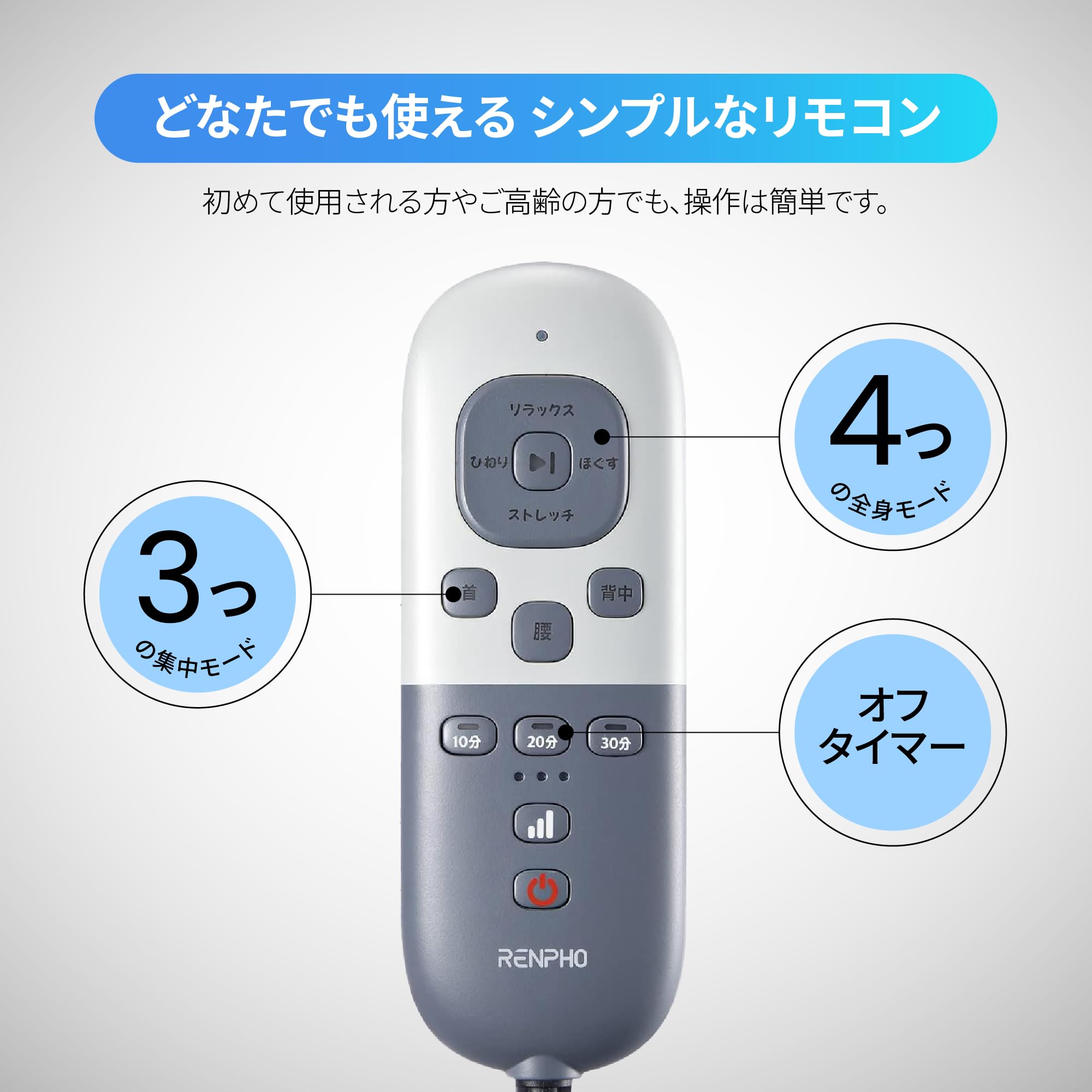 Amazon | RENPHO 3Dリラクゼーションシート リフレシート 17個エア 