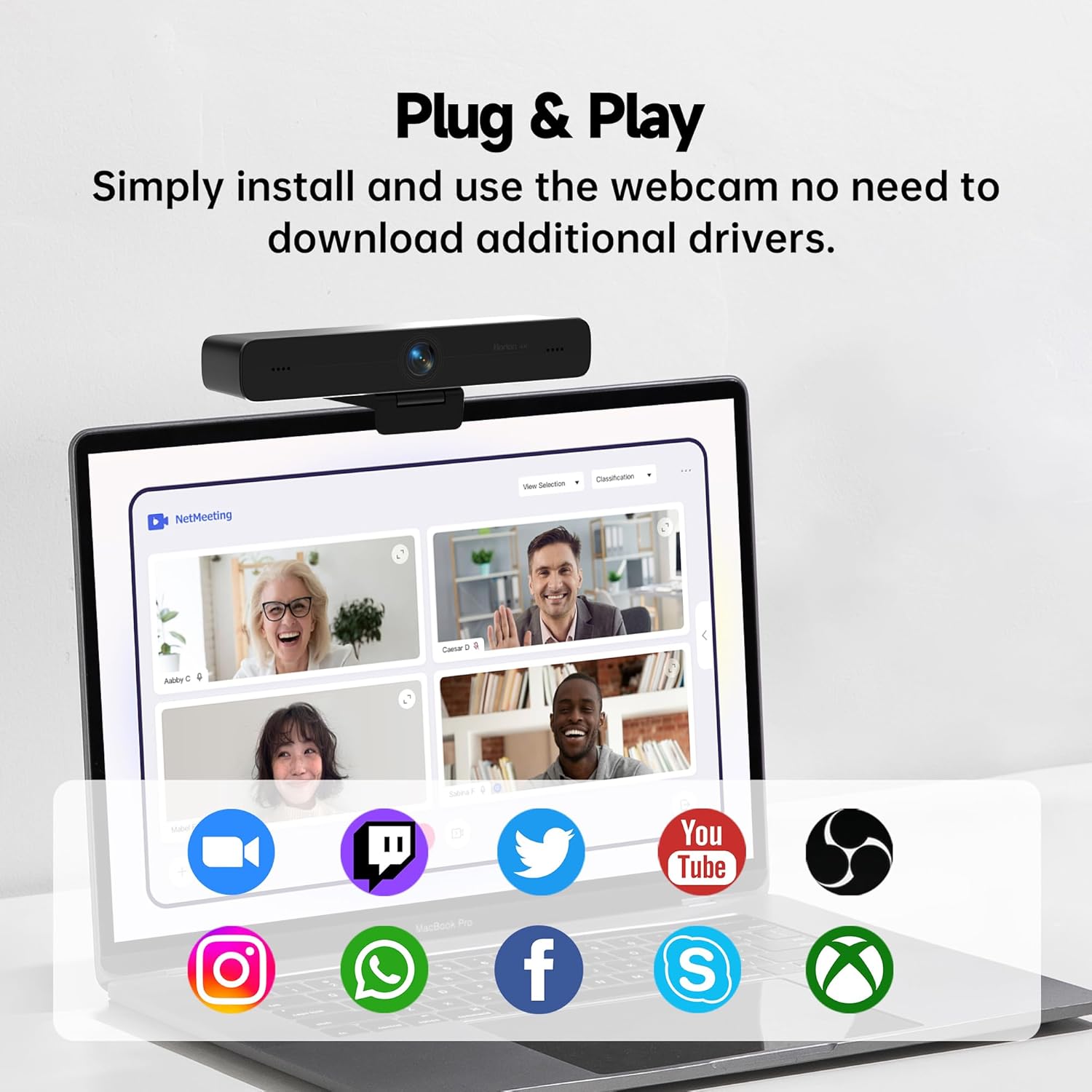 Horion 4K Conference Camera with Microphone, Auto Framing Camera for PC, 10X EPTZ Zoom, Plug & Play USB 3.0,Video with Dual AI Noise-Canceling Mic, for Video Conference, Streaming, PC/Mac/Linux, HC-5M 8 71ikKL4P9NL. AC SL1500