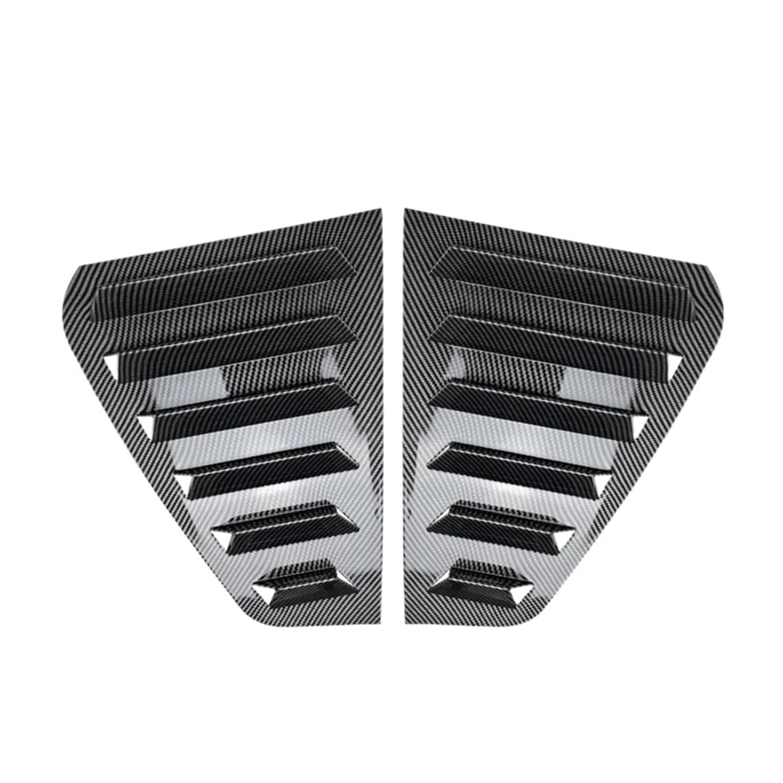 para VW para Golf 5, 6, 7 MK5, MK6, MK7, MK7.5 2003-2020 Moldura Ventana Lateral Trasera, Alerón, Persiana, Rejilla De Ventilación.(6 Carbon Look)