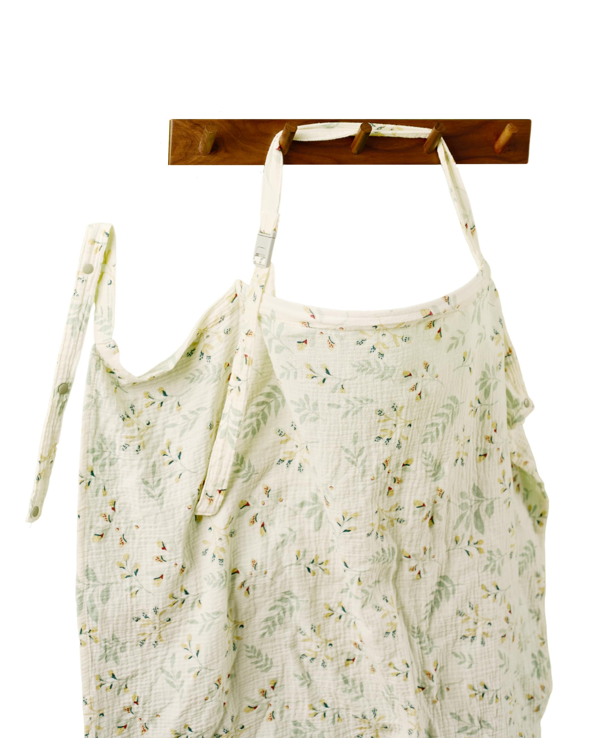 LALAHOME Nursing Cover Up for Breastfeeding - 1 Pack Quick Magnetic Closure Breastfeeding Cover Up for Mom with 100% Cotton Muslin | Nursing Clothes