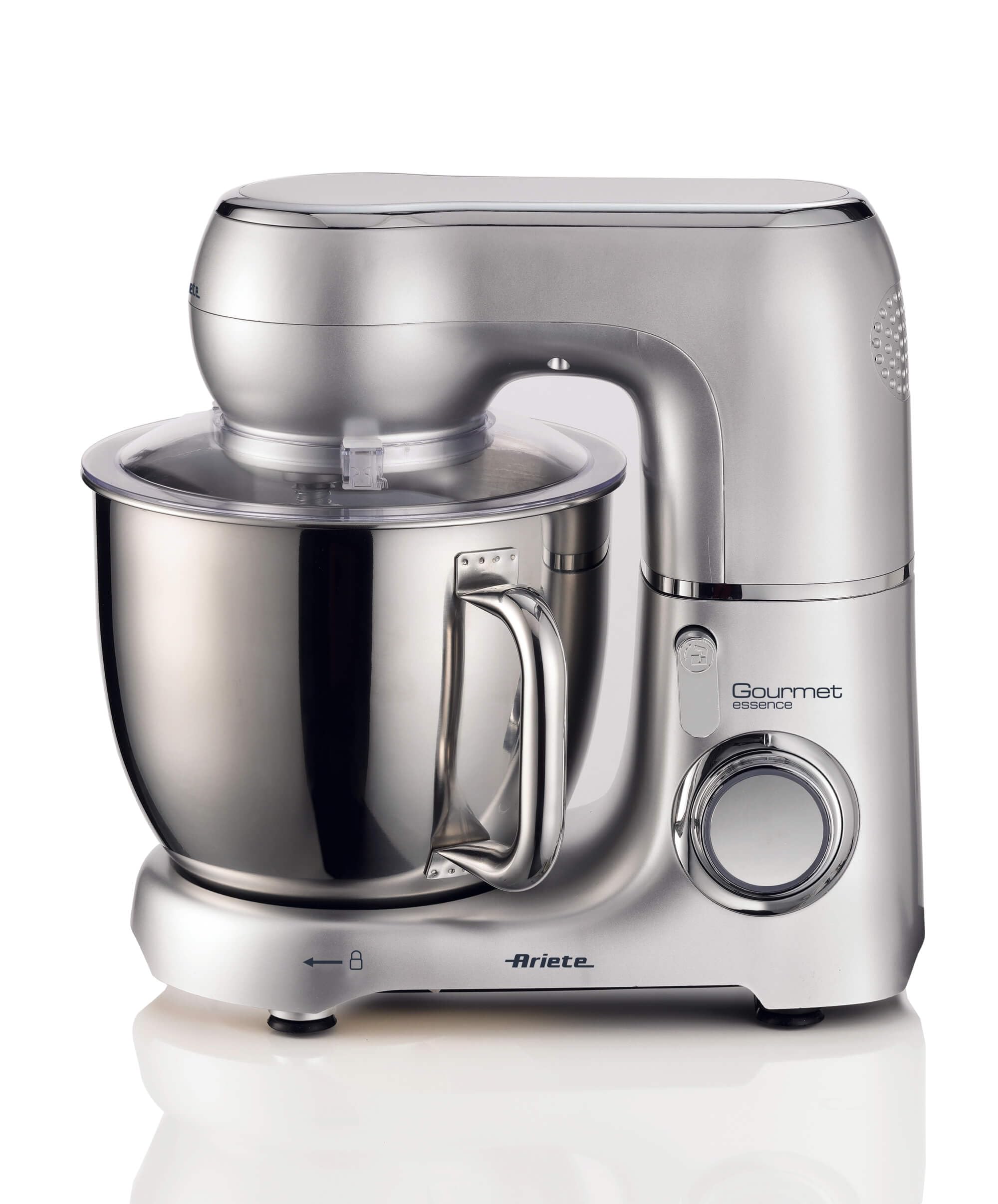 Ariete 1583 Gourmet Essence, Impastatrice Planetaria, Impasta, Monta e Amalgama, 1300W, Capacità 5,2L, 2 fruste e 1 gancio, 10 velocità + Pulse