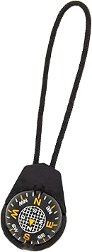 Sun Company ZiprComp - Micro Ball Compass with Lanyard | Zipper Pull Compass for Jacket, Parka, or Pack
