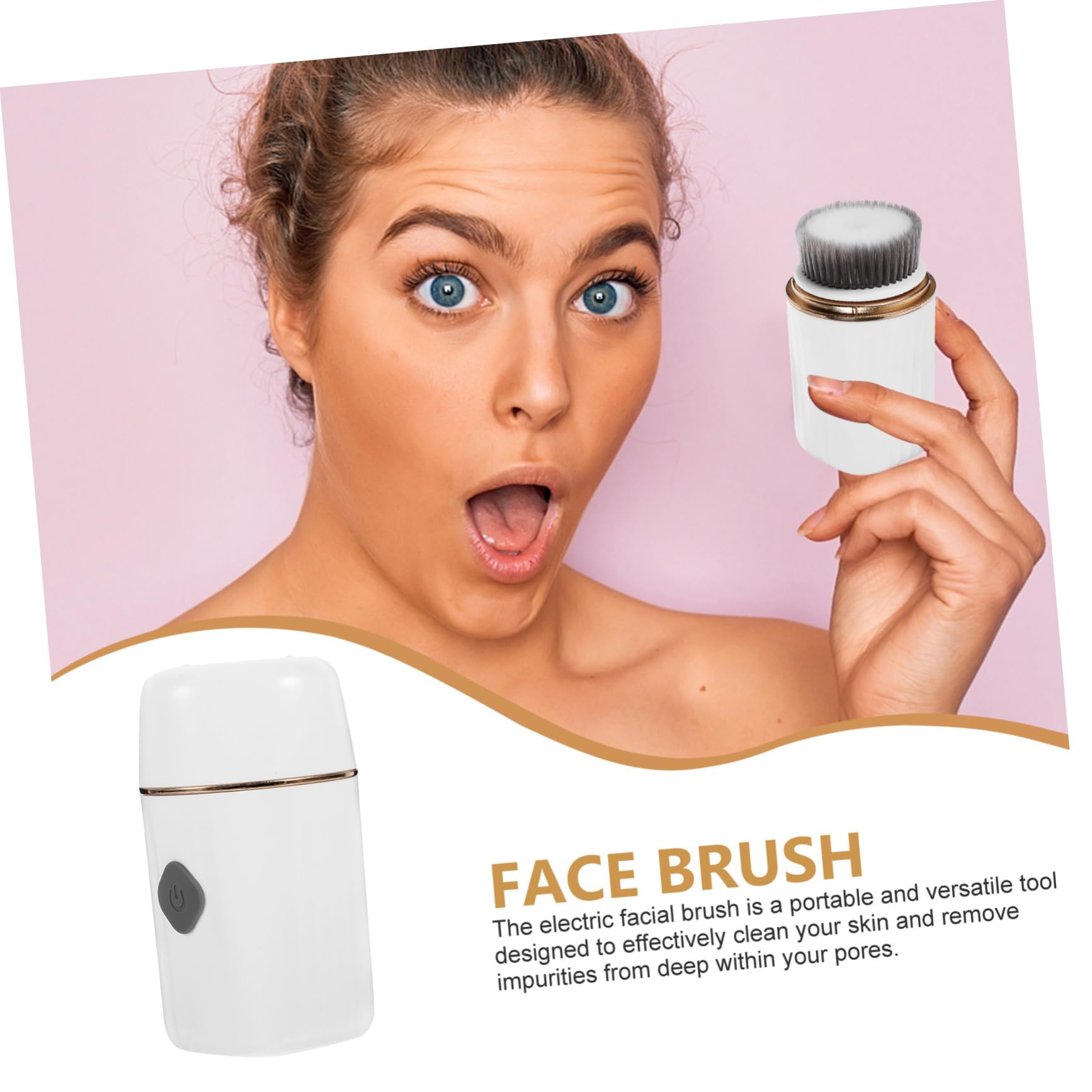 NOLITOY Cepillo De Limpieza Facial Eléctrico Portátil Función Para Desmaquillado y Limpieza Profunda De Diseño Compacto y Ligero Para Viajes