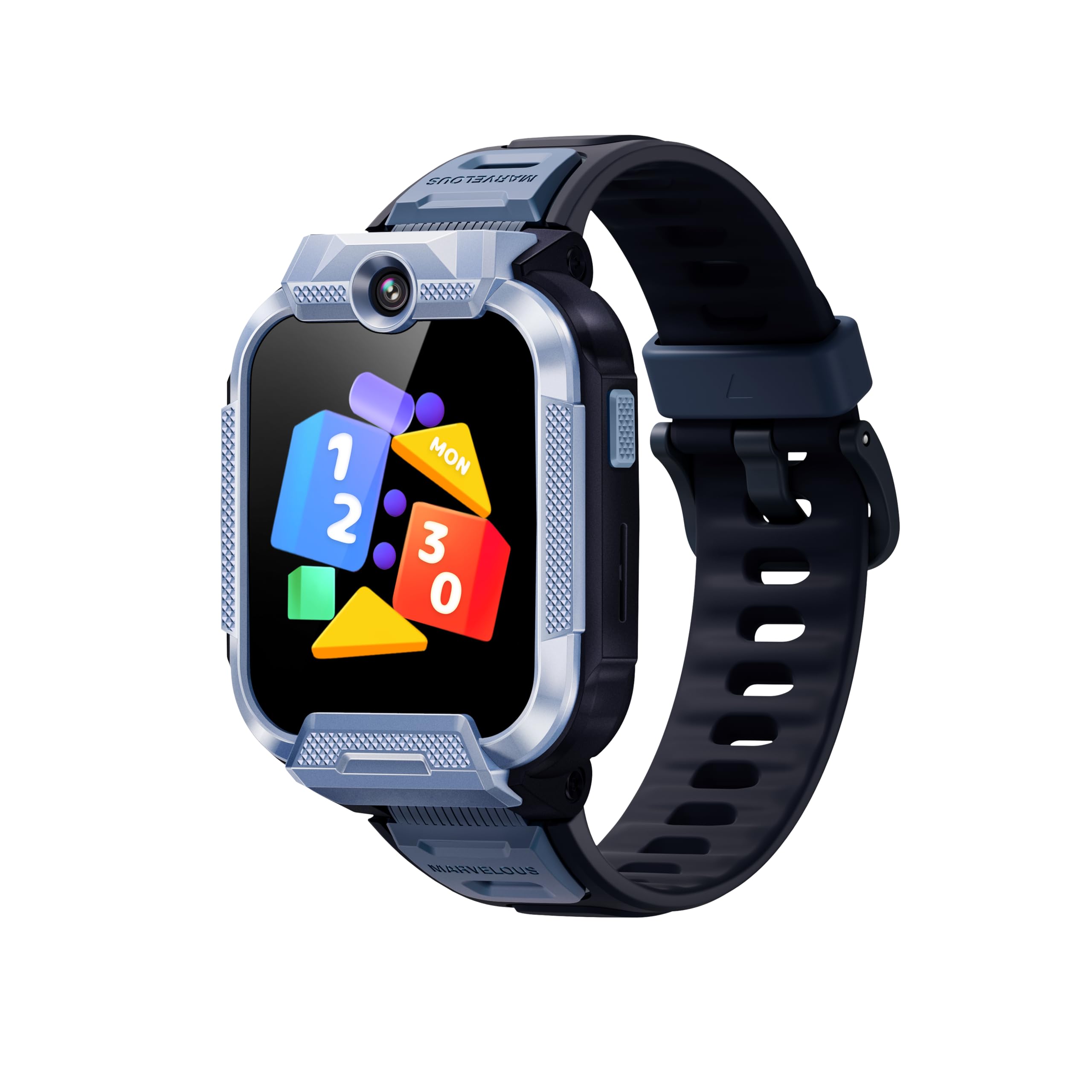 Mibro Kids Watch Phone Z5 Montre Connectée Enfant 4G Double Caméra 2MP, Localisation GPS 7-en-1, Alerte SOS, Autonomie 5 Jours - Idéal Sécurité et Communication, Bleu