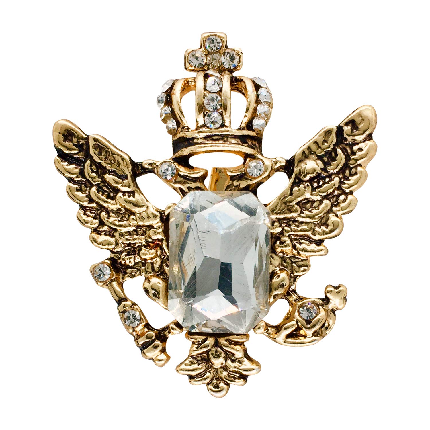 FURE Vintage Crown Wing Brooch (Antic Giolden) for Men & Women (B07VGPSN66) Amazon Price History, Amazon Price Tracker