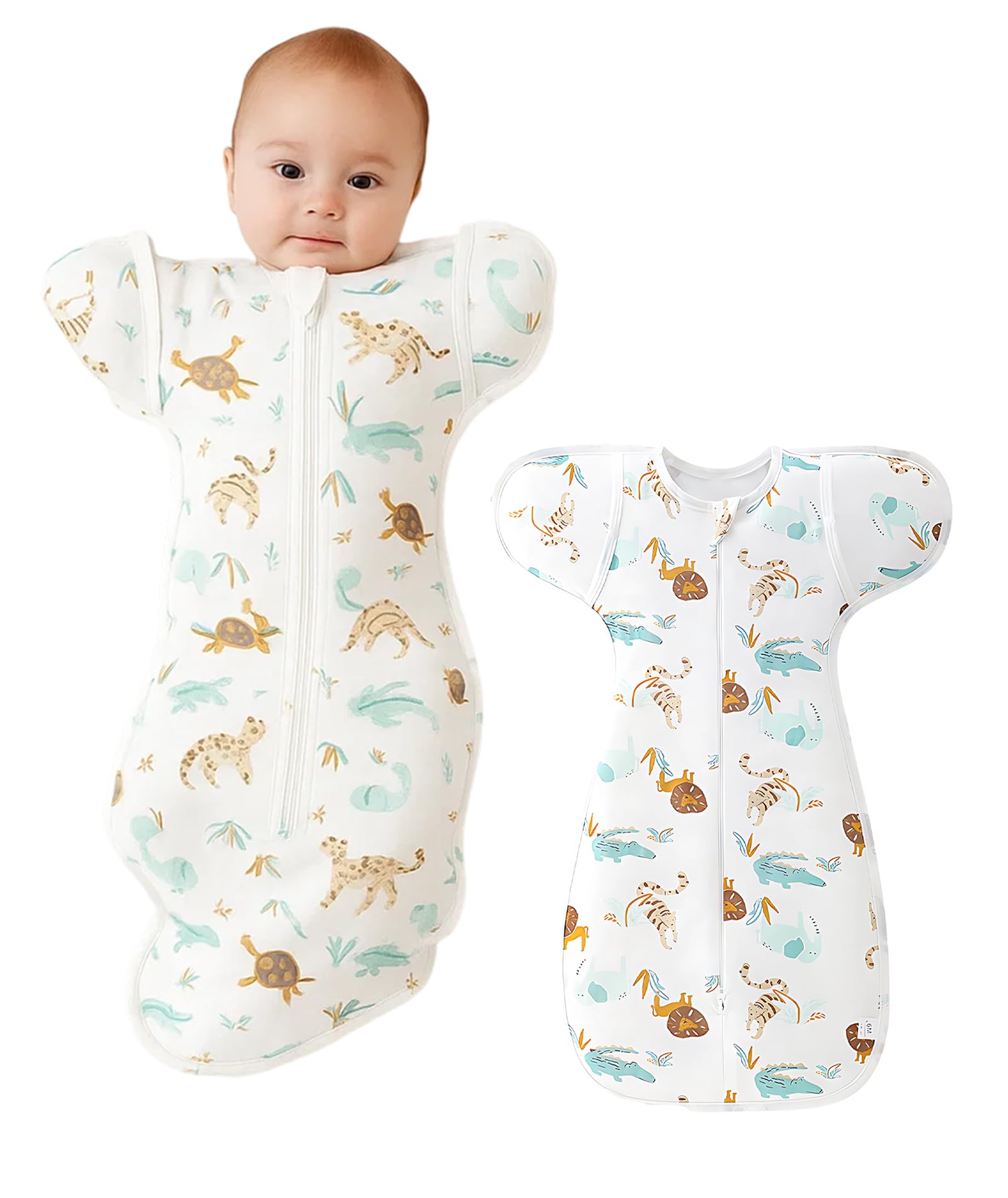 Sleeping Bag for Baby, Soft Cotton Swaddle Wrap for Newborn, Baby Sleeping Bag for New Born with Comfortable Fit, 65cm Size for Cozy Sleep and Easy Diaper Changes（White）-image-29