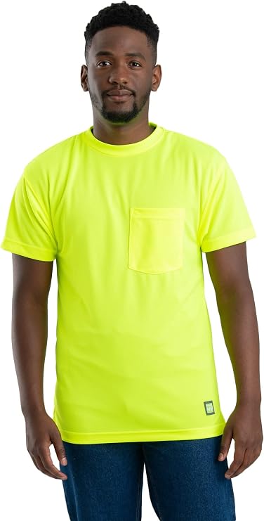 Berne Men's Enhanced Vis Performance Short Sleeve