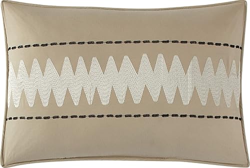 Miniatura 4 de Grand Avenue Juego de edredón negro y dorado, tamaño California King, juego de ropa de cama suave de 7 piezas, jacquard y clip, para todas las