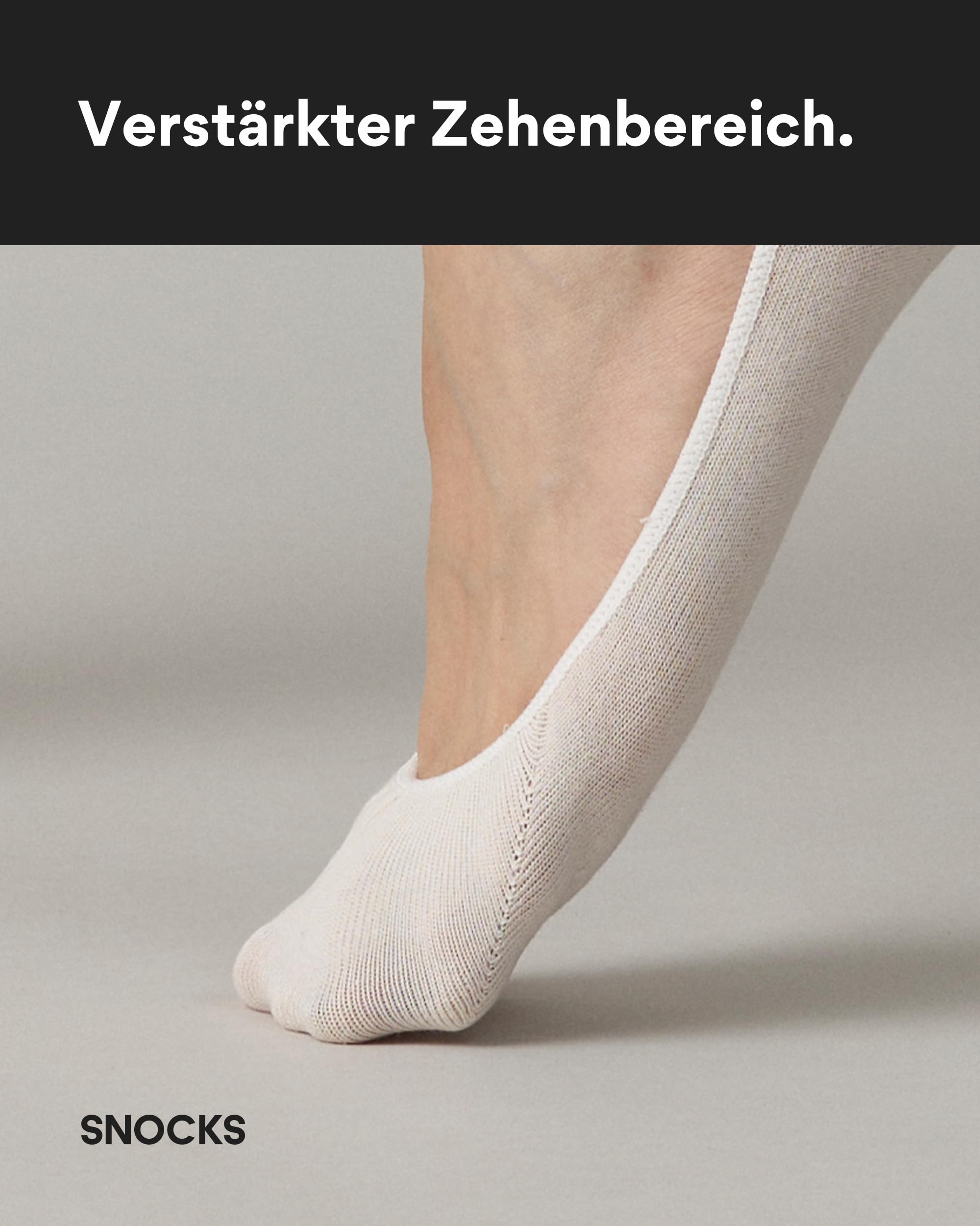 Snocks Ballerina Socken aus Bio-Baumwolle - 6 Paar - Füßlinge Damen & Herren mit Silikonstreifen - Gr. 35-46 - Atmungsaktiv & Weich
