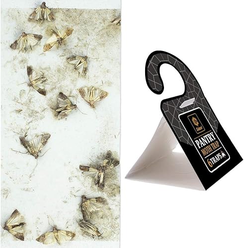 Miniatura 5 de GIDEAL Trampa para polillas de despensa con feromonas Prime para casa, cocina, armario de alimentos, paquete de 6 (polilla de grano)